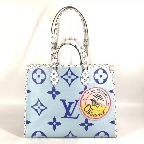 LOUIS VUITTON Monogram Giant Okinawa Limited On-the-go GM 2WAY Tote Bag - Picture 1 of 16